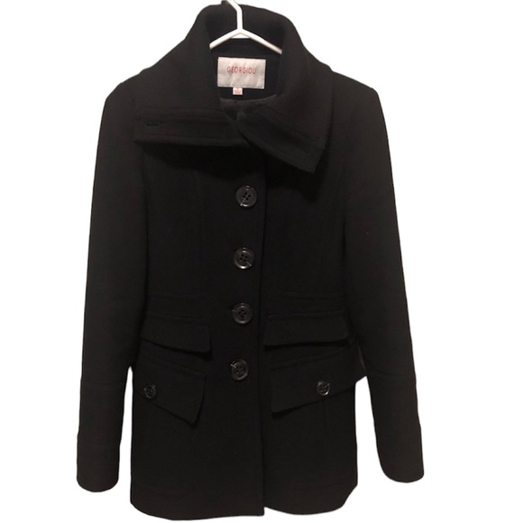 Ladies Black wool jacket - Picture 1 of 6